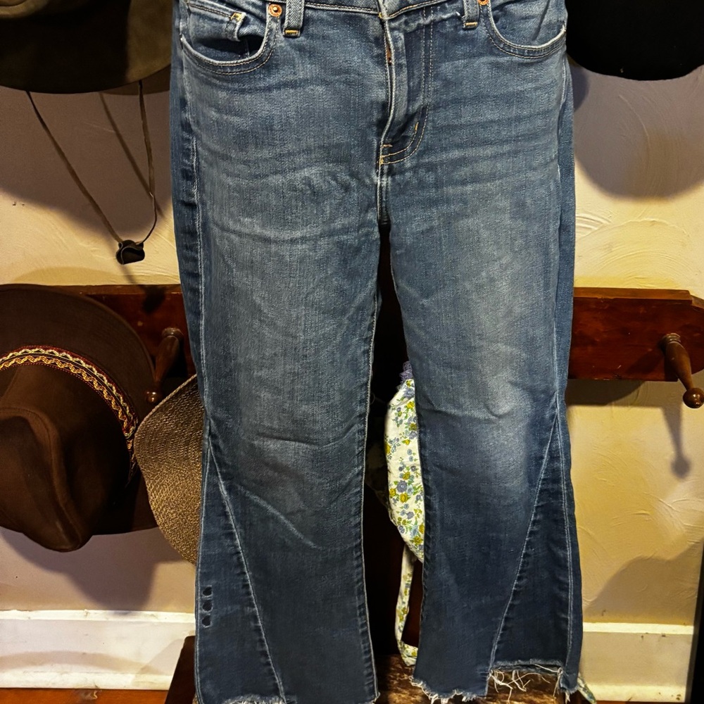 Women's Etica Blue Raw-Hem Jeans
